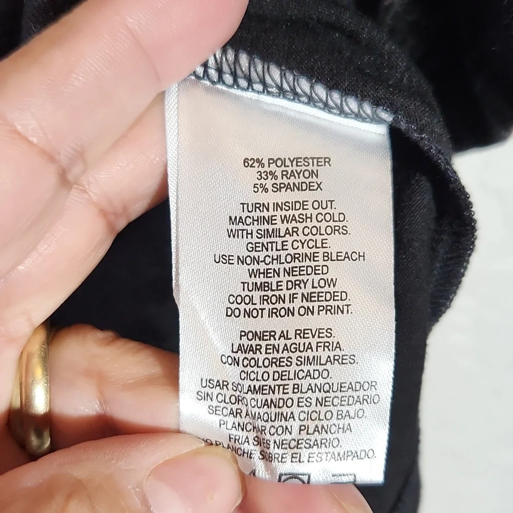 Childs Black #BOSS Glitter Graphic Hooded Shirt Large 6X